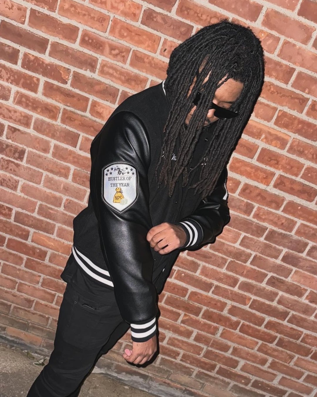 NP$ “No Limit on Hu$tling” Varsity Jacket