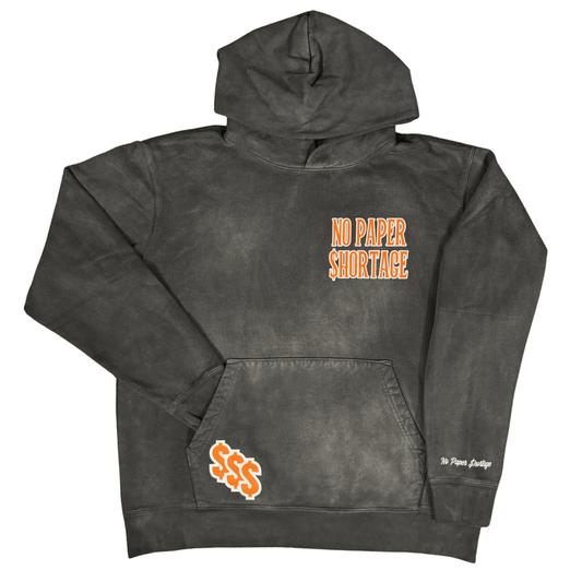 NP$ Pullover Hoodie - Smoke Black