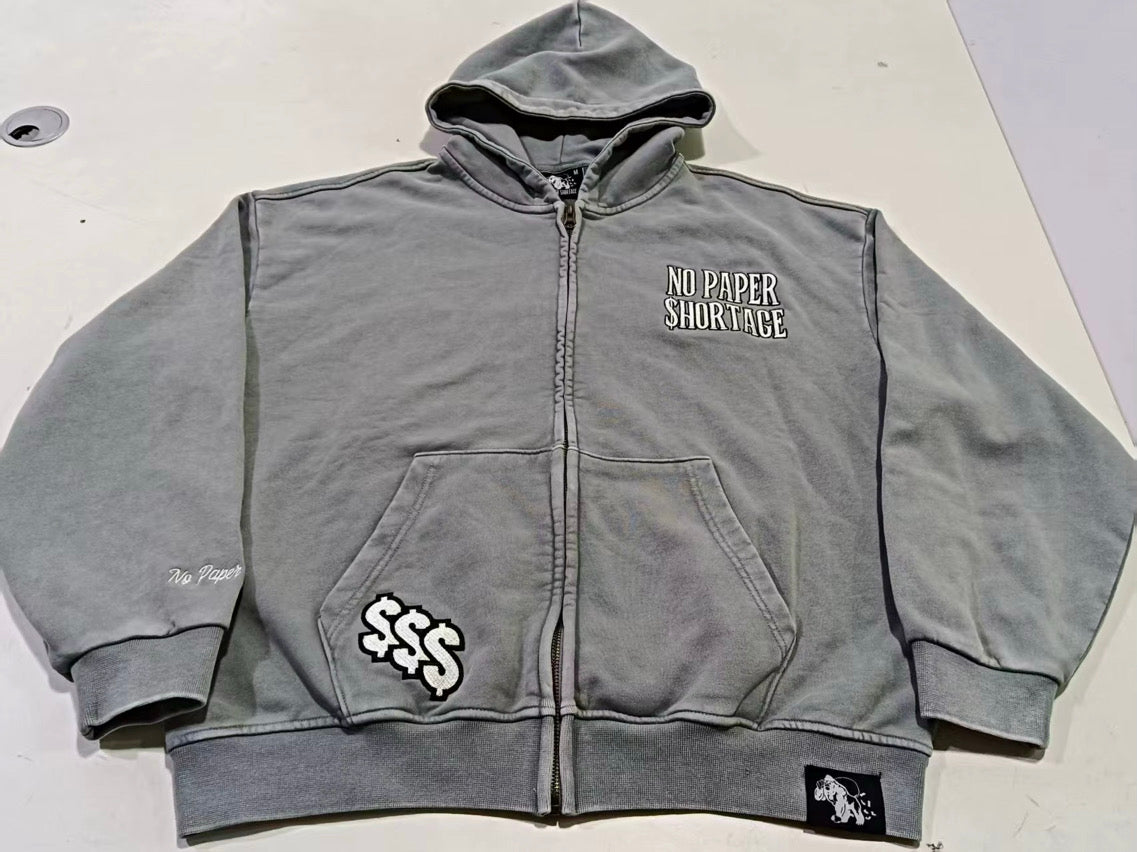 No Paper $hortage (Zip-up Hoodie Set) (Pre-order)
