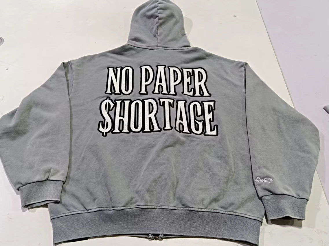 No Paper $hortage (Zip-up Hoodie Set) (Pre-order)