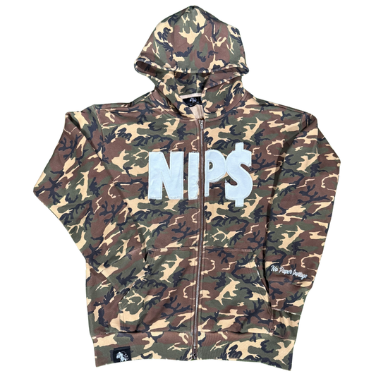 Distressed NP$ Zip-up